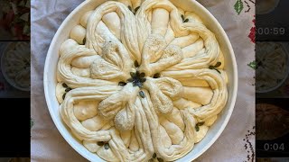 Оформяне пита детелина (shape your bread beauty clover) #cooking #bread #dough #хляб #пекар #тесто