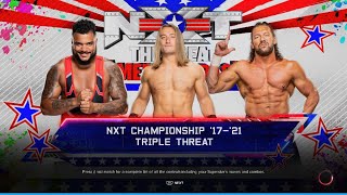 WWE 2K23 Nathan Frazer vs Kenny Omega vs Damon Kemp