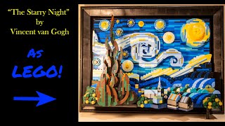 "The Starry Night" by Vincent van Gogh in LEGO! April 2023