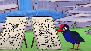 Pūkeko Loves to Paint I English & Te Reo Māori I Tākaro Tribe I Kids Cartoon I Songs