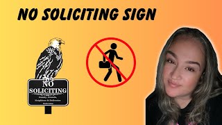 Honest Review of the No Soliciting Sign