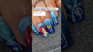 Arielle die Meerjungfrau Nägel 🧜‍♀️🪸🐠 - Part 2 🤔 Was denkt ihr? #nails #nägel #naildesign #ariel