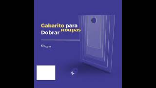 Gabarito Para Dobrar Roupa Kit 5 Peças Acrílico