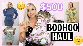 AFFORDABLE HUGE BOOHOO TRY ON CLOTHING HAUL!