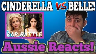 AUSSIE REACTS! CINDERELLA vs BELLE Princess Rap Battle!  #PRINCESSRAPBATTLE #PRB #ERB