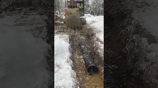 Snow won’t stop culvert from going in