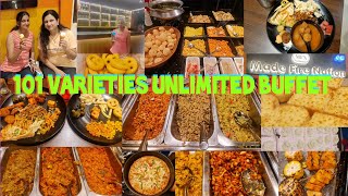 Unlimited buffet101varieties@380onlyMFN MadeFireNation Chinchwad,vlog snacks pizza buffet ice-cream