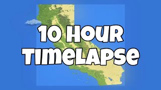 10 Hour Timelapse of California - WorldBox Timelapse