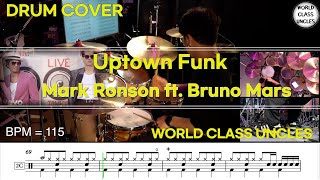 Mark Ronson - Uptown Funk ft. Bruno Mars [ drum cover, score, drum sheet ]