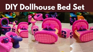 DIY Doll House Bed Set | Easy and Fun Miniature Bed Tutorial for Dolls