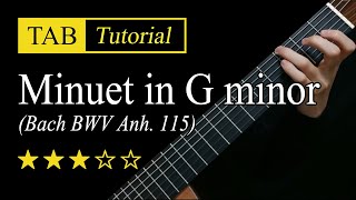 (Petzold) Minuet in G minor - Guitar Lesson + TAB