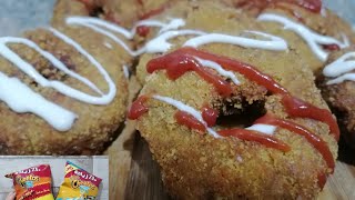 دونتس الفراخ المقرمشه بالشيتوس النتيجه ابهرتنى بجد | Chicken Donats 😎