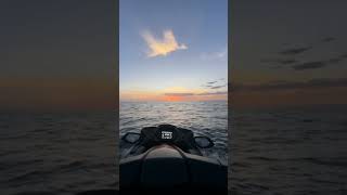 riding a jetski accompanied by the beauty of the beach and the sunset sky #jetski #beach #sunset