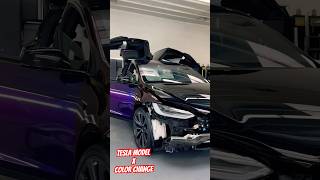 Vinyl wrapping a Tesla model X # vinylwrap#automobile #tesla #phonk