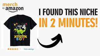 How I Find Amazon Merch Niches In Seconds | The Best Research Strategy