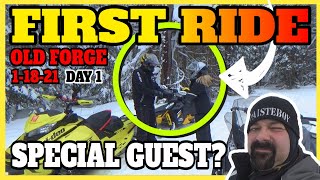 Snowmobiling Old Forge: First Ride 1-18-2021 | Day 1