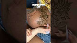 Would you get this done on your baby bump? 🤰#henna #mehndi #satisfyingvideos