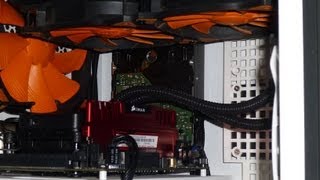 Bitfenix Prodigy + Corsair H100 + Cougar Vortex Push/Pull