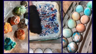 Marbled Whip Cream Egg Dying