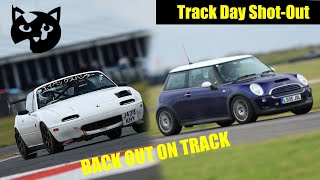 Mx-5 Vs Cooper S on track at Bedford