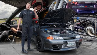 R32 GT-R Roll Racing + PRP Billet Dry Sump Install // 1234HP