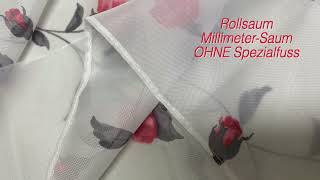 Rollsaum Millimeter-Saum OHNE Spezialfuss oder Zick-Zack - Lilo Siegel