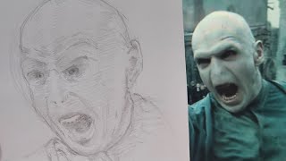 Voldemort portrait, drawing journey 72 harry potter