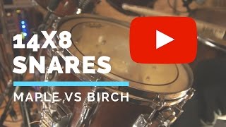 14x8 Deep Maple vs Birch Snares - Comparison