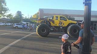 MONSTER TRUCKS DRIVING THROUGH TOWN!!! Red Bluff CA 10/03/24