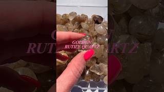 Golden Rutile Quartz tumbles | crystal tumbles | #crystals #crystalshop #crystalhealing #crystallove