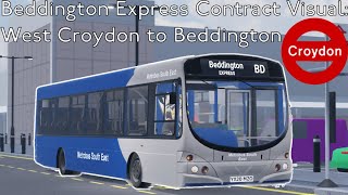 Beddington Express Contract Visual: West Croydon to Beddington | Croydon Roblox