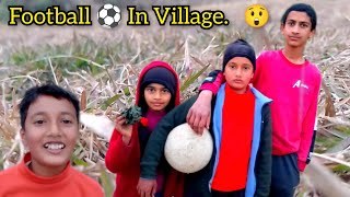 Funny Football ⚽ game with commentary 🤣 #village #football