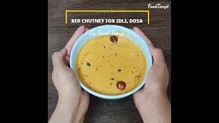 #shorts ll Red Chutney For Dosa Idli