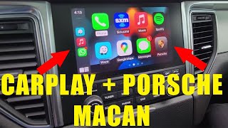 Wireless CarPlay and AndroidAuto in Porsche Macan 2017 2018 PCM4.0