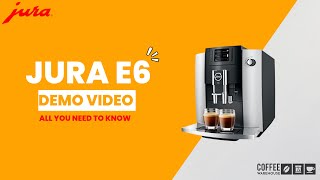 JURA E6 SUPER AUTOMATIC COFFEE MACHINE DEMO VIDEO - COFFEE WAREHOUSE