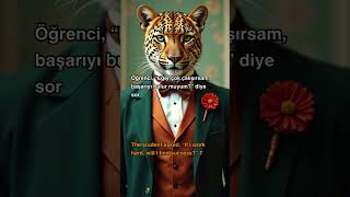 The Wise Leopard’s Lesson on Hard Work and Success #bilingual #art #youtubeshorts #english