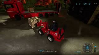 Getting the straw bales in storage/selling cheese/container transport |The Old Stream Farm |Fs22|Ps4