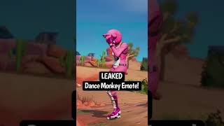 LEAKED Fortnite Dance Monkey Emote! 🙊 #fortniteleaks #shorts #fortnite