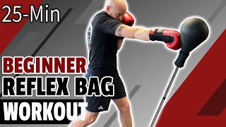 25 Min Beginner Reflex Bag Workout | Outshock Punching Ball | (English)