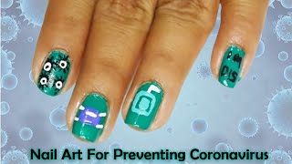 corona nail art 2021 #Shorts