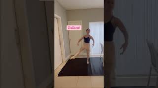 #shorts Passos parecidos do ballet - Balloté e Balloné