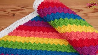 Rainbow C2C Crochet Baby Blanket - Tutorials & Inspiration! Simple, Beautiful Blanket!