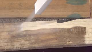 Cleaning wooden surface - IS 77S BLASTER - Dry Ice Blasting