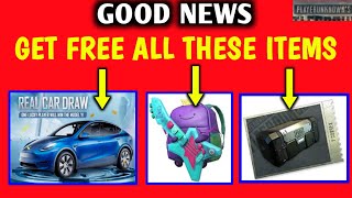 Get Free Car , Bag Skin and Classic Crate ☺ Limited Items - Pubg Mobile