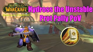 Hydross the Unstable Prot Paladin PoV - TBC Classic Phase 2