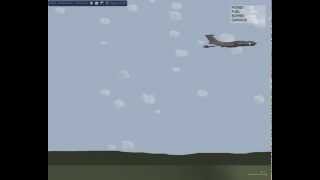 Algodoo arcade Su-34 bomber game