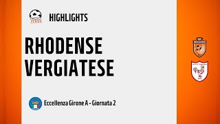 [HIGHLIGHTS] Eccellenza Girone A 24/25 - Day 2 - Rhodense-Vergiatese