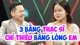 bất ngờ với chàng trai có 3 BẰNG THẠC SĨ, nhưng vẫn thiếu BẰNG LÒNG EM