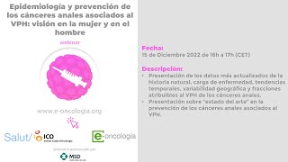 Seminario 8: Epidemiología y prevención de los cánceres anales asociados al VPH