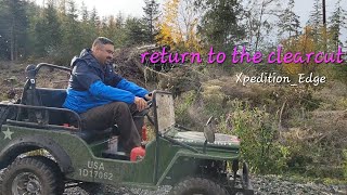 Return to the clearcut with the trail camera. #bigfoot #minijeep #olympicpeninsula